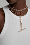 Saxon All Diamond Chain Link Toggle Bracelet