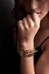 Saxon 18K Rose Gold and Diamond Jumbo Chain Link Toggle Bracelet