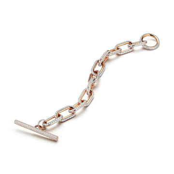SAXON JUMBO DIAMOND TOGGLE BRACELET