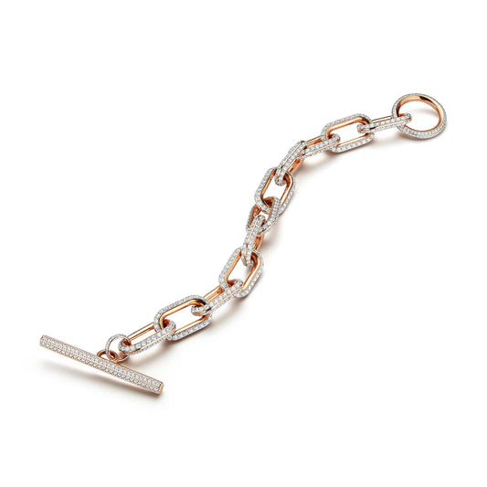 SAXON JUMBO DIAMOND TOGGLE BRACELET