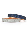 All Pave Diamond Bombe Hinged Bangle Bracelet