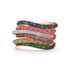 Julian Wave Curved Bracelet, Amethyst