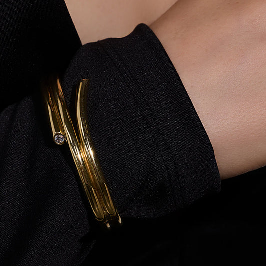 Thoby Diamond Spiral Bracelet