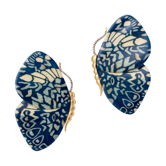 Blue Butterfly Earrings
