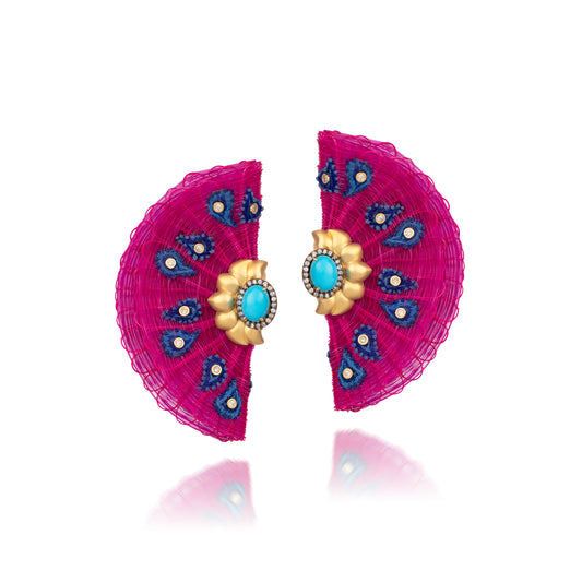 Horse Mane Fan Earrings