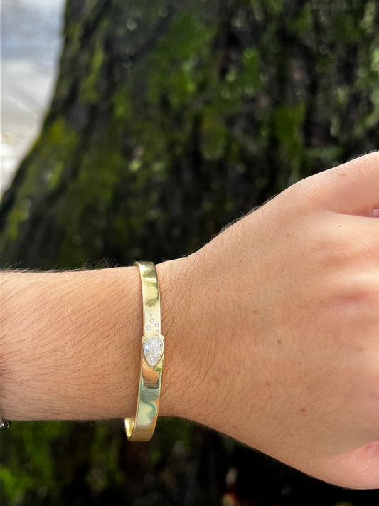 Facet Overlap Bangle