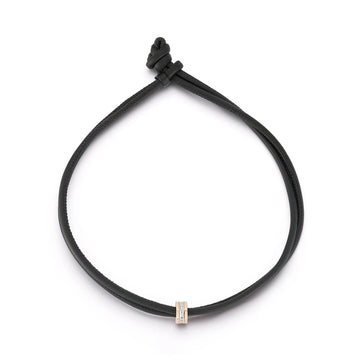 Double Wrapped Napa Leather Cord with Knot Closure