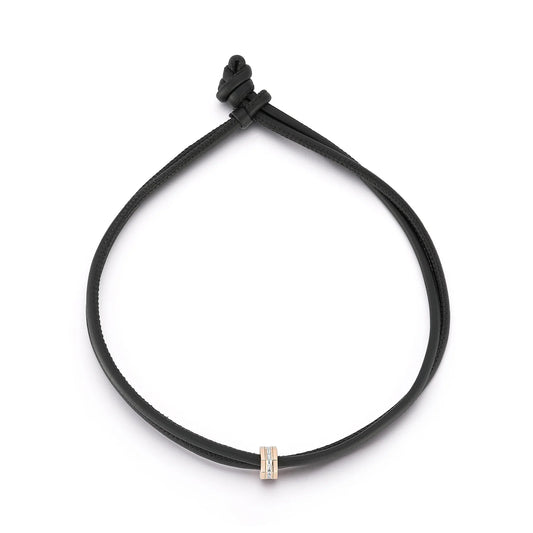 Double Wrapped Napa Leather Cord with Knot Closure