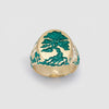 Tree of Life Signet with White Rhodium