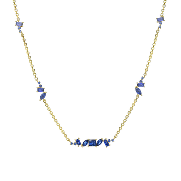 Blue Ombre Luxe Chaos Necklace
