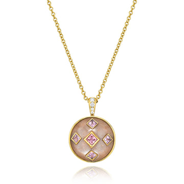 Cosmic Compass Sunset Necklace