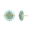 Orbit Lagoon Chrysoprase Earrings