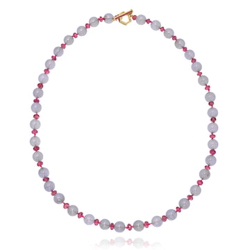 Crimson Sky Bead Necklace