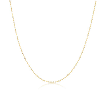 Diamond Cut Ball Chain Necklace