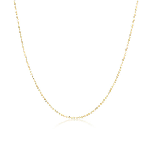 Diamond Cut Ball Chain Necklace