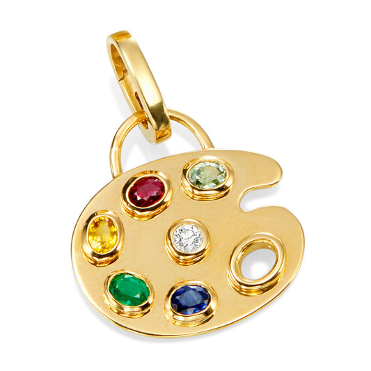 Lucky Life Painter's Palette Charm