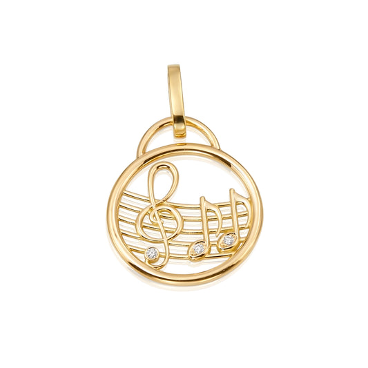 Lucky Life Music Note Charm