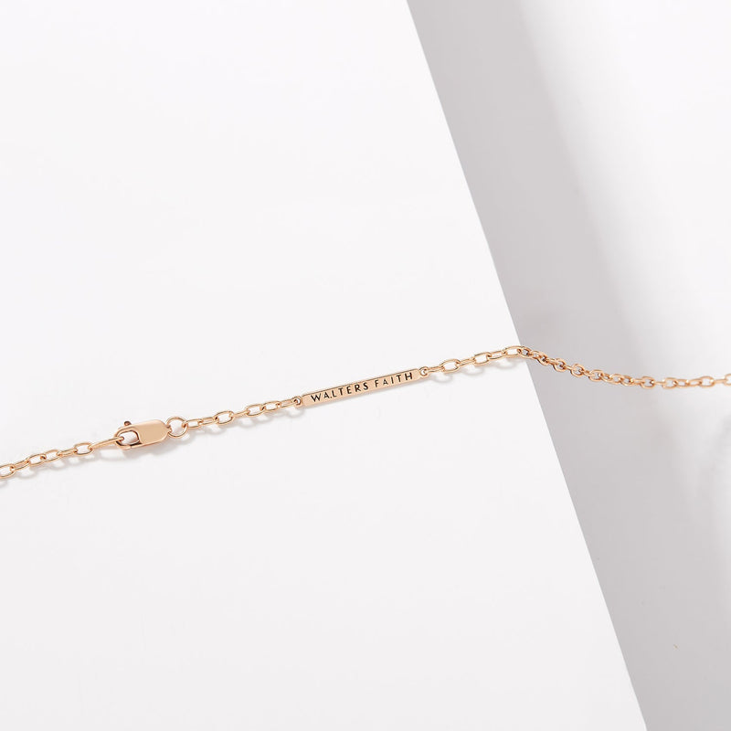 18K Rose Gold Chain Necklace, 18"