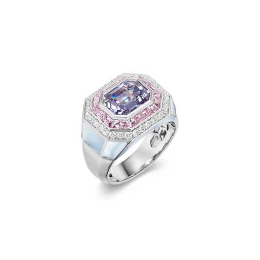Platinum Nomad Cocktail Ring