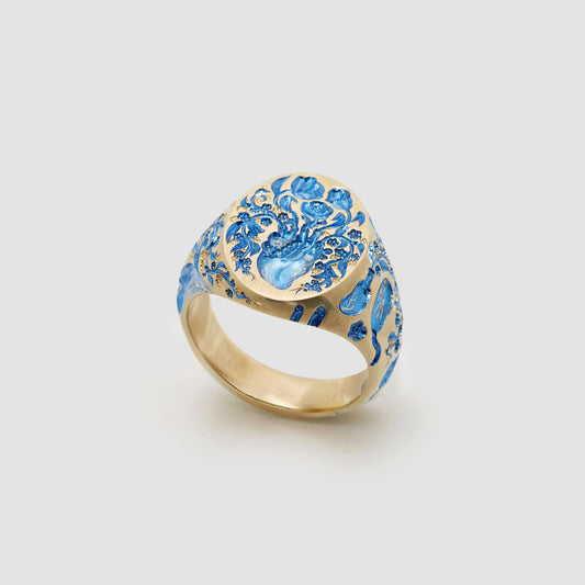 Classic Heart Signet (Blue)