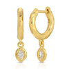 Charmed Micro Gabby Hoops – Nano Nesting Diamond Marquis