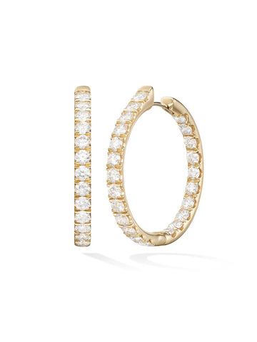 Large Clara Diamond Hoops