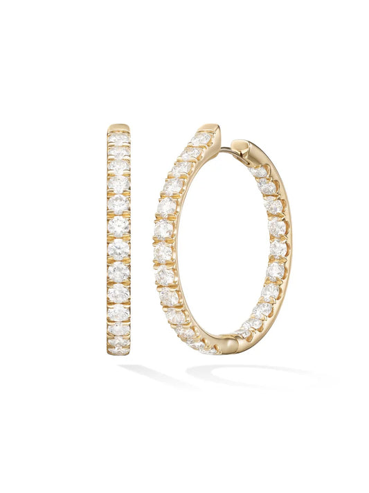 Large Clara Diamond Hoops