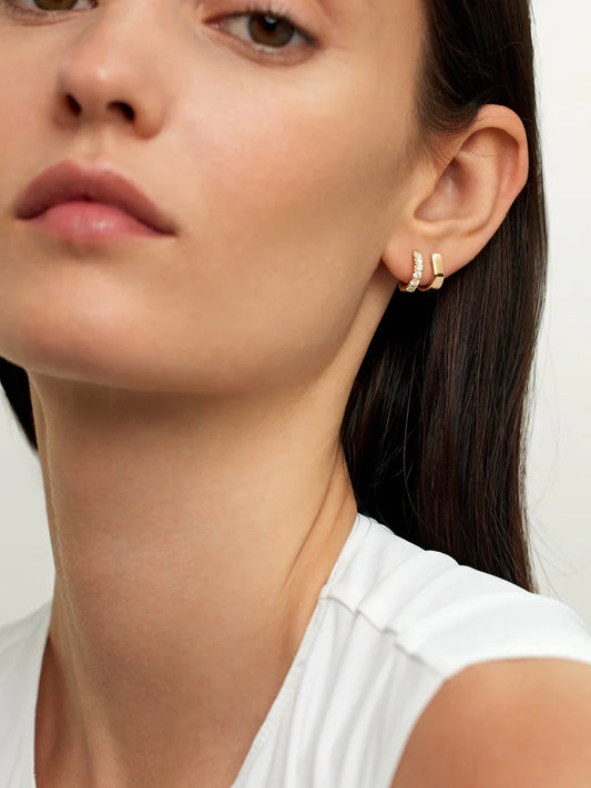 Small Clara Diamond Hoops