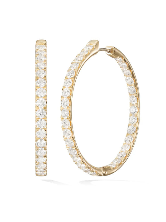 XL Clara Diamond Hoops
