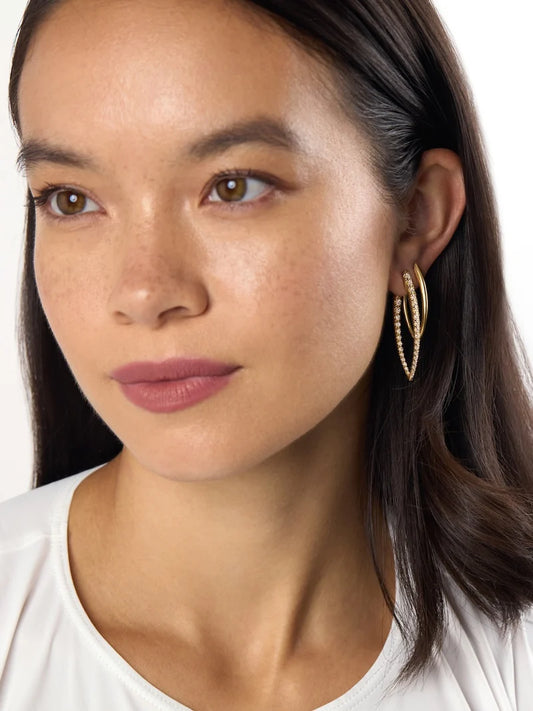 Cristina Earring Large (Diamonds)