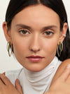 Cristina Earring Large (White Enamel)