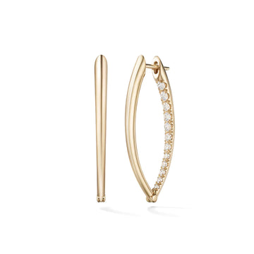 Cristina Earring Medium (Diamonds Inside)