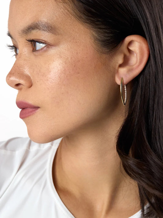 Cristina Earring Medium (Diamonds Inside)