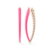 Cristina Earring Large (Neon Pink Enamel)