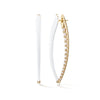 Cristina Earring Large (White Enamel)