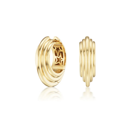 Gold Marea Hinged Hoops