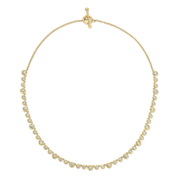 Diamond Demi Nesting Gem Tennis Necklace