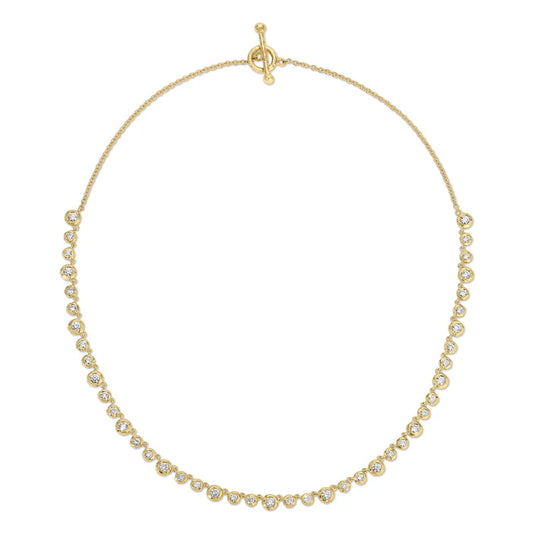 Diamond Demi Nesting Gem Tennis Necklace