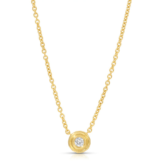 Double Orbit Diamond Necklace