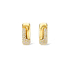 Holos Round Hoops with Diamonds