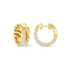 Holos Round Hoops with Diamonds