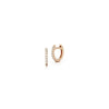 WF Classic 18K Rose Gold and Diamond Single Row Huggie