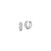 Julian 18K White Gold and Diamond Multi Stone Size Huggie