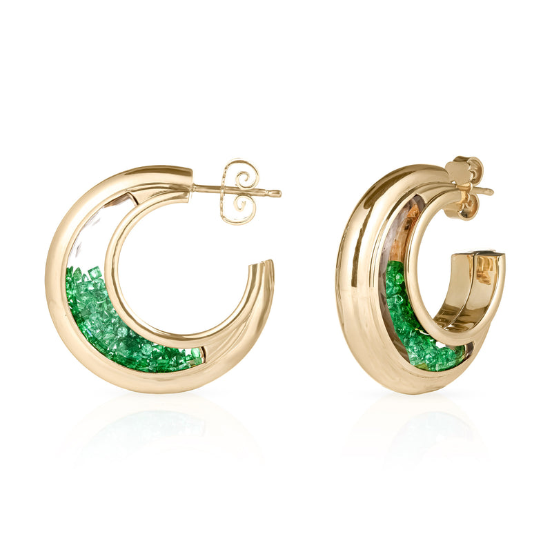 Artemis Earrings Emerald
