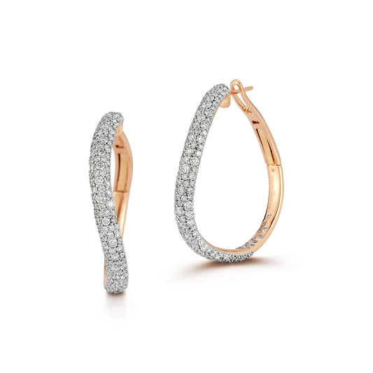 Julian Curved Diamond Hoops