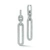 Morrell White Gold and All Diamond Drop Earrings