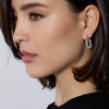 Morrell Rose Gold and Diamond Drop Huggie Earrings