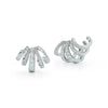 KEYNES GOLD AND DIAMOND CLIMBER EARRINGS