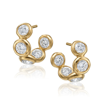 Diamond Small Moonlight Earrings