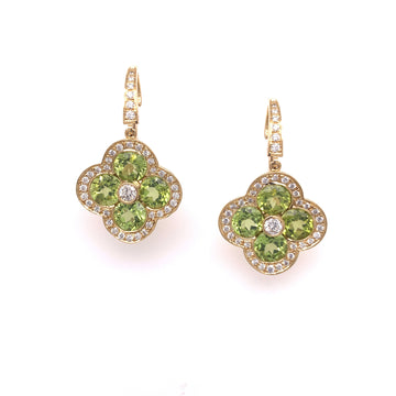 Peridot Fleur Earrings
